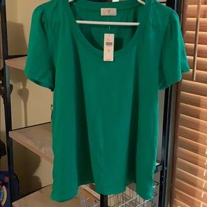 A tla ruched short sleeve top.